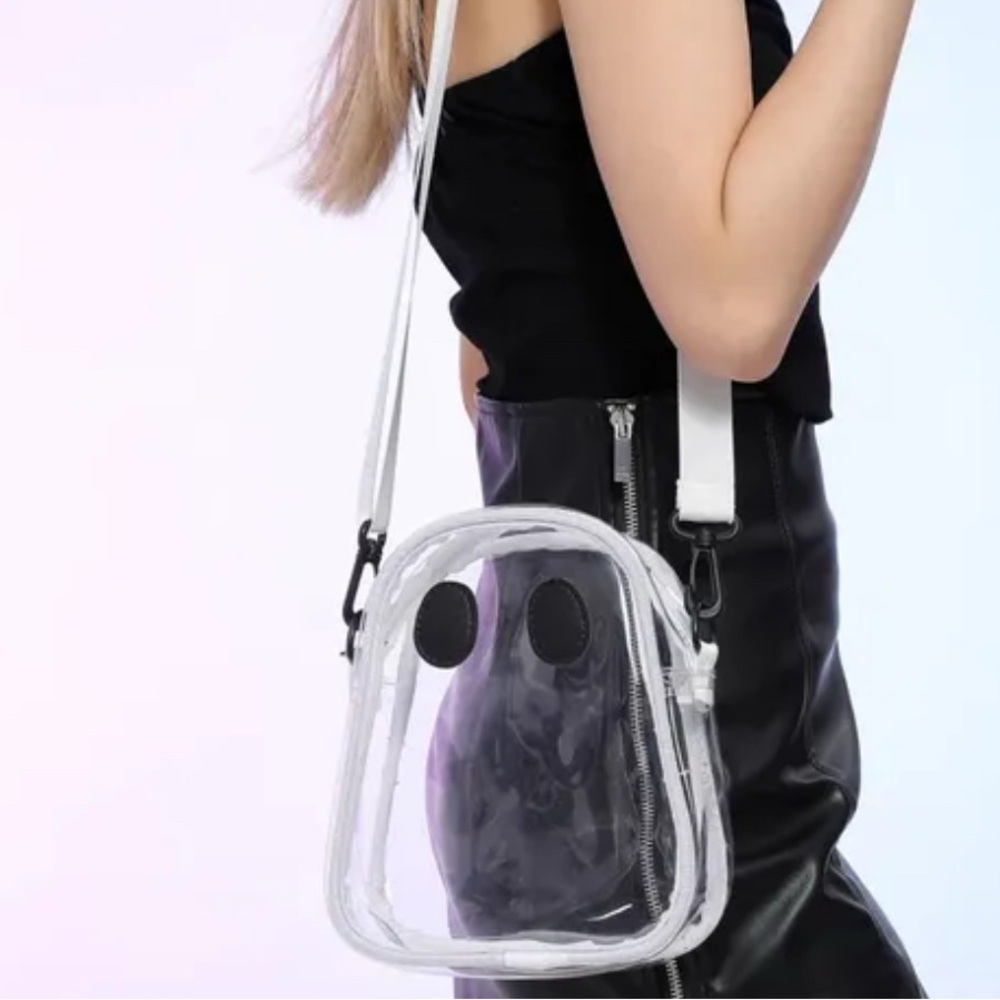 Clear Ghost Crossbody Bag Stadium Bag - Picture 2 of 5
